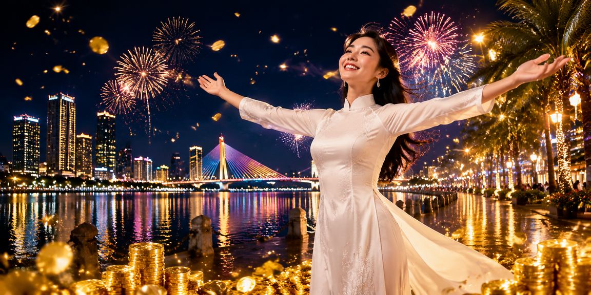 Cô gái áo dài tại Đà Nẵng tìm hiểu ưu đãi nạp tiền trên điện thoại