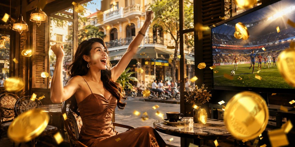 Không gian cà phê giải trí tại TP. Hồ Chí Minh với người dùng truy cập casino trực tuyến trên điện thoại